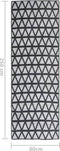 vidaXL - Buitenkleed - 80x250 - cm - polypropeen - zwart