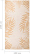 vidaXL - Buitenkleed - met - bladpatroon - platgeweven - 100x200 - cm