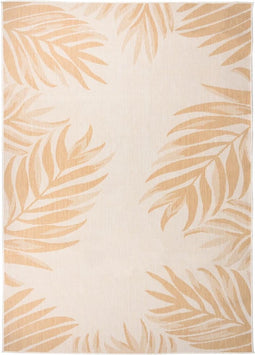 vidaXL - Buitenkleed - met - bladpatroon - platgeweven - 120x170 - cm