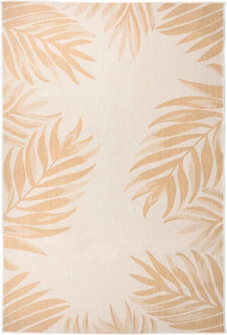 vidaXL - Buitenkleed - met - bladpatroon - platgeweven - 160x230 - cm