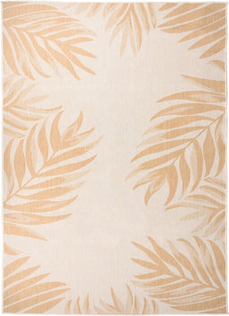 vidaXL - Buitenkleed - met - bladpatroon - platgeweven - 200x280 - cm