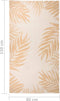 vidaXL - Buitenkleed - met - bladpatroon - platgeweven - 80x150 - cm