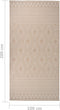 vidaXL - Buitenkleed - met - patroon - platgeweven - 100x200 - cm - bruin