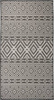 vidaXL - Buitenkleed - met - patroon - platgeweven - 80x150 - cm - zwart