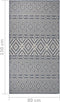 vidaXL - Buitenkleed - met - patroon - platgeweven - 80x150 - cm - blauw