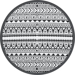 vidaXL - Buitenkleed - Ø - 120 - cm - polypropeen - zwart