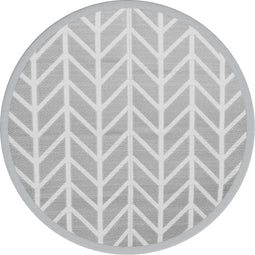 vidaXL - Buitenkleed - Ø - 160 - cm - polypropeen - grijs