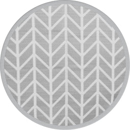 vidaXL - Buitenkleed - Ø - 200 - cm - polypropeen - grijs