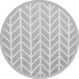 vidaXL - Buitenkleed - Ø120 - cm - polypropeen - grijs