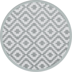 vidaXL - Buitenkleed - Ø120 - cm - polypropeen - grijs