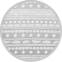 vidaXL - Buitenkleed - Ø160 - cm - polypropeen - grijs