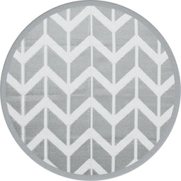 vidaXL - Buitenkleed - Ø160 - cm - polypropeen - grijs