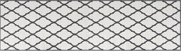 vidaXL - Buitenkleed - omkeerbaar - 80x250 - cm - grijs - en - wit