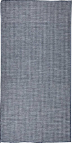 vidaXL - Buitenkleed - platgeweven - 100x200 - cm - blauw