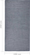 vidaXL - Buitenkleed - platgeweven - 100x200 - cm - blauw