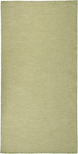 vidaXL - Buitenkleed - platgeweven - 100x200 - cm - groen