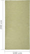 vidaXL - Buitenkleed - platgeweven - 100x200 - cm - groen