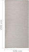 vidaXL - Buitenkleed - platgeweven - 100x200 - cm - taupe