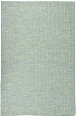 vidaXL - Buitenkleed - platgeweven - 100x200 - cm - turquoise