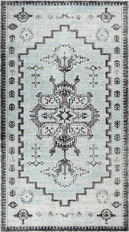 vidaXL - Buitenkleed - platgeweven - 115x170 - cm - groen - en - grijs