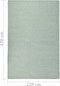 vidaXL - Buitenkleed - platgeweven - 120x170 - cm - turquoise
