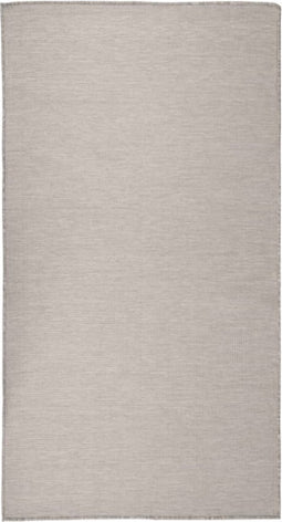 vidaXL - Buitenkleed - platgeweven - 80x150 - cm - taupe