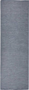 vidaXL - Buitenkleed - platgeweven - 80x250 - cm - blauw