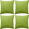 vidaXL - Buitenkussens - 45x45 - cm - appeltjesgroen - 4 - st