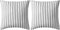 vidaXL - Buitenkussens - 45x45 - cm - gestreept - grijs - 2 - st