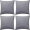 vidaXL - Buitenkussens - 45x45 - cm - grijs - 4 - st