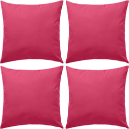 vidaXL - Buitenkussens - 45x45 - cm - roze - 4 - st