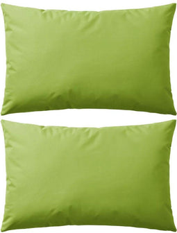 vidaXL - Buitenkussens - 60x40 - cm - appeltjesgroen - 2 - st