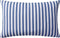 vidaXL - Buitenkussens - 60x40 - cm - gestreept - marineblauw - 2 - st
