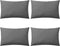 vidaXL - Buitenkussens - 60x40 - cm - grijs - 4 - st