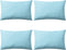vidaXL - Buitenkussens - 60x40 - cm - lichtblauw - 4 - st
