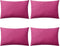 vidaXL - Buitenkussens - 60x40 - cm - roze - 4 - st