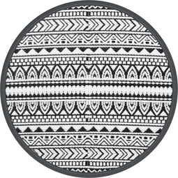 vidaXL - Buitentapijt - Ø - 200 - cm - polypropeen - zwart