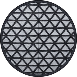 vidaXL - Buitentapijt - Ø - 200 - cm - polypropeen - zwart