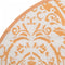 vidaXL - Buitentapijt - Ø200 - cm - polypropeen - oranje - en - wit