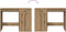 vidaXL - Bureau - 100x49x75 - cm - bewerkt - hout - artisanaal - eikenkleur