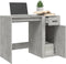 vidaXL - Bureau - 100x49x75 - cm - bewerkt - hout - betongrijs