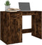 vidaXL - Bureau - 100x49x75 - cm - bewerkt - hout - gerookt - eikenkleurig