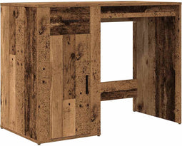 vidaXL - Bureau - 100x49x75 - cm - bewerkt - hout - oud - houtkleurig