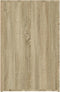 vidaXL - Bureau - 100x49x75 - cm - bewerkt - hout - sonoma - eikenkleurig