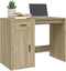 vidaXL - Bureau - 100x49x75 - cm - bewerkt - hout - sonoma - eikenkleurig