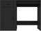 vidaXL - Bureau - 100x49x75 - cm - bewerkt - hout - zwart