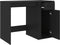 vidaXL - Bureau - 100x49x75 - cm - bewerkt - hout - zwart