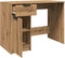 vidaXL - Bureau - 100x50x75 - cm - bewerkt - hout - artisanaal - eikenkleur