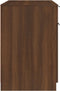 vidaXL - Bureau - 100x50x75 - cm - bewerkt - hout - bruin - eikenkleur