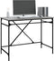 vidaXL - Bureau - 100x50x75 - cm - bewerkt - hout - en - ijzer - grijs - sonoma - eiken